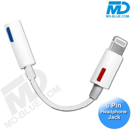 8 pins Lightning naar jack geschikt voor iPhone