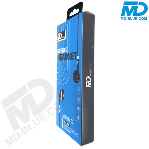 MDblue - In Ear - Stereo Headset - Oortjes - 3.5mm jack - Zwart