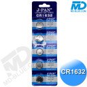 Knoopcel Batterijen CR1632 Alkaline 5 stuks / 3V