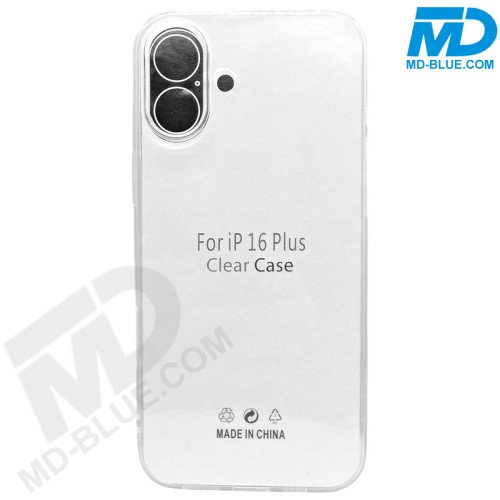 iPhone 16 Plus- Siliconen Hoesje- Transparant