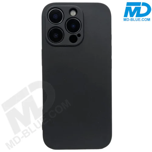 iPhone 16 Pro - Siliconen Hoesje- Zwart