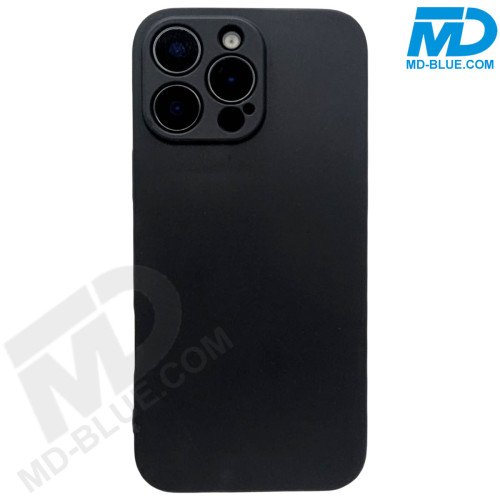 iPhone 16 Pro Max - Siliconen Hoesje- Zwart