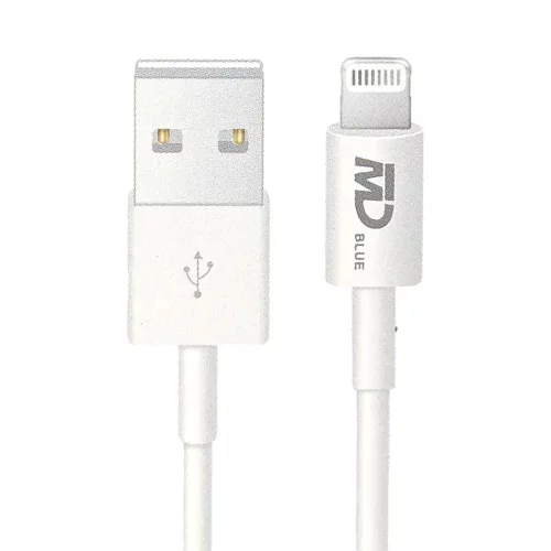 MDBlue - Oplaadkabel - Voor iPhone - USB-A naar Lightning - 2 meter - Wit