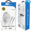 MDblue 20W USB-C Snellader met 1m USB-C naar USB-C Kabel – Compacte en Krachtige Thuislader voor Smartphone & Tablet