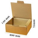 Verzenddoos klein 200 x 140 x 75