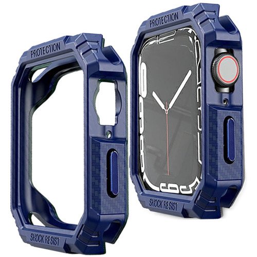 Bumper - Hoesje -  voor Apple Watch 44 mm - Blauw