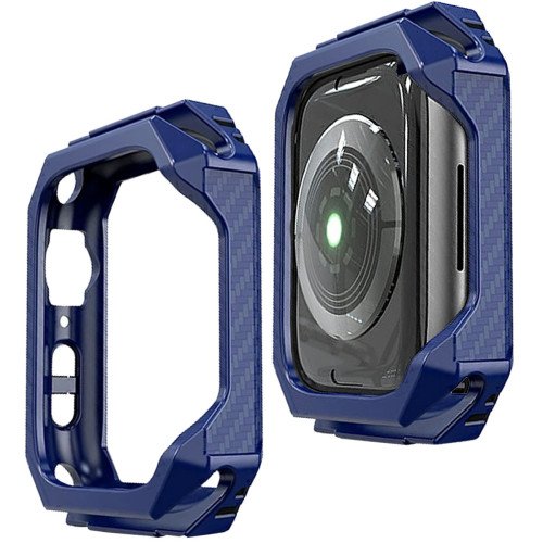 Bumper - Hoesje -  voor Apple Watch 45 mm - Blauw