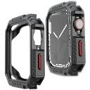 Bumper - Hoesje - voor Apple Watch 45 mm - Zwart / Rood