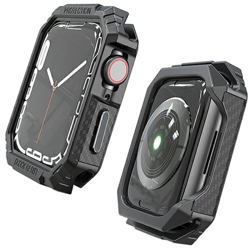 Bumper - Hoesje - voor Apple Watch 40 mm - Zwart / Zwart