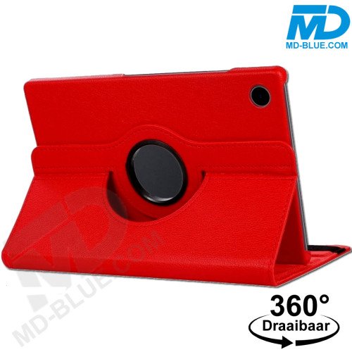 MDblue 360° Draaibare Tablethoes voor Samsung Galaxy Tab A9 Plus – Rood