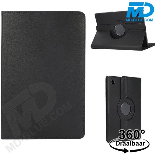 MDblue 360° Draaibare Tablethoes voor Samsung Galaxy Tab A9 Plus – Zwart