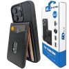 iPhone 16 Pro Telefoonhoesje - Back Cover - Card Houder -Portemonnee - Magsafe - 2 in 1 - Zwart  