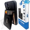 iPhone 16 Telefoonhoesje - Back Cover - Magsafe Compatible met Pasjes Houder- 2 in 1 - Zwart  