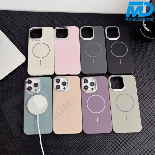 MDblue Premium Siliconen Hoesje met MagSafe Ring – Roze – iPhone 17 Pro