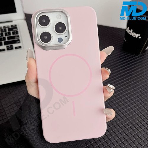 MDblue Premium Siliconen Hoesje met MagSafe Ring – Roze – iPhone 17 Pro