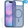 MDblue Transparant Blauwe Frosted Hoesje – iPhone 17 Pro Max – Met MagSafe Ring