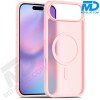 MDblue Transparant Roze Frosted Hoesje – iPhone 17 Pro Max – Met MagSafe Ring