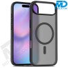 MDblue Transparant Zwart Frosted Hoesje – iPhone 17 Pro Max – Met MagSafe Ring