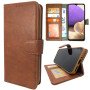 MDblue Samsung S25 FE Book Case – Bruin Kunstleer met Pasjeshouder & Standfunctie