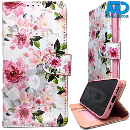 Samsung S25 Edge - Telefoonhoesje - Book Case - Bloemen