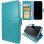 MDblue Samsung S25 FE Book Case – Licht Blauw Kunstleer met Pasjeshouder & Standfunctie