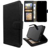 MDblue Samsung A07  Book Case – Zwart Kunstleer met Pasjeshouder & Standfunctie