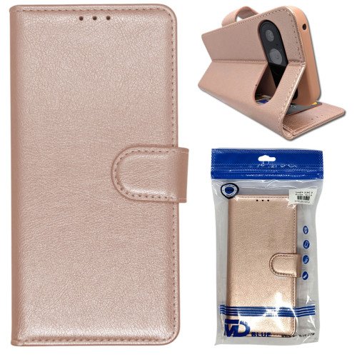 Google Pixel 9 - Telefoonhoesje - Book Case - Rosé Goud