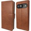 MDblue - Google Pixel 9 - Telefoonhoesje - Book Case  - Bruin