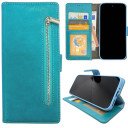 Samsung S21 Ultra Telefoonhoesjes - Book Case - Sky Blue- met rits