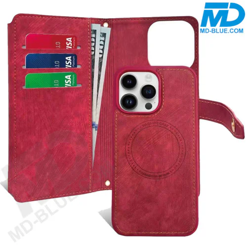 Samsung S23 Plus Telefoonhoesje - Book Case - Portemonnee - Magsafe - 4 in 1 - Rood