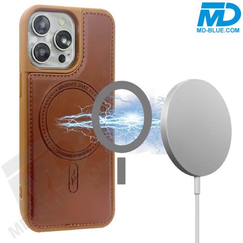 Samsung S25 Plus Telefoonhoesje - Back Cover - Card Houder -Portemonnee - Magsafe - 2 in 1 - Bruin