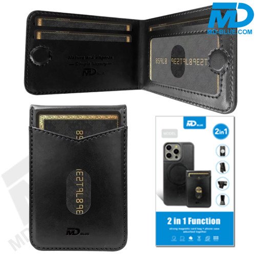 Samsung S25 Plus Telefoonhoesje - Back Cover - Card Houder -Portemonnee - Magsafe - 2 in 1 - Zwart  