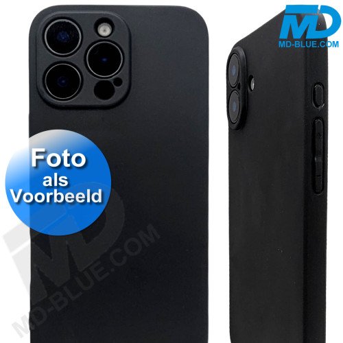 MDblue Zwart Siliconen Hoesje voor Samsung S25 FE – Flexibele Backcover