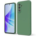 MDblue Samsung A07 Premium Siliconen Hoesje – Donker Groen Siliconen met Luxe Microvezel Binnenzijde