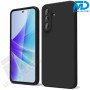 MDblue Samsung A07 Premium Siliconen Hoesje – Zwart Siliconen met Luxe Microvezel Binnenzijde