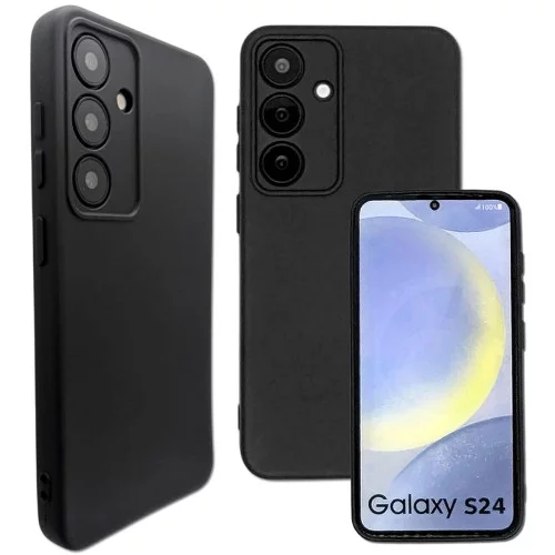 MDblue - Premium Siliconen hoesje voor de Samsung S24 - Zwart